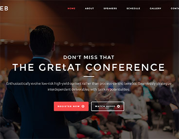 Event Landing Page WordPress Theme for Conference Marketing - Aleb