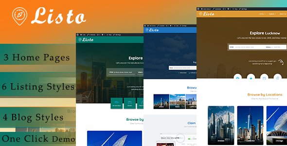 Listo Directory Listing WordPress Theme