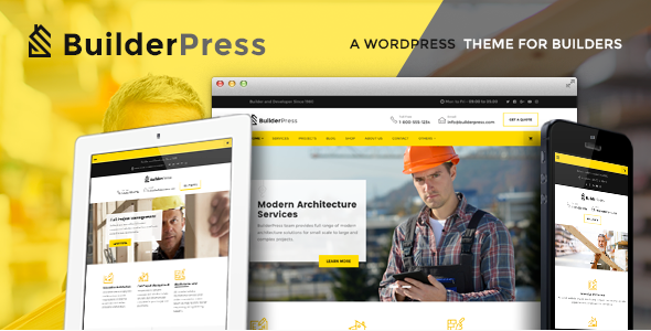 BuilderPress – Construction and Architecture WordPress Theme